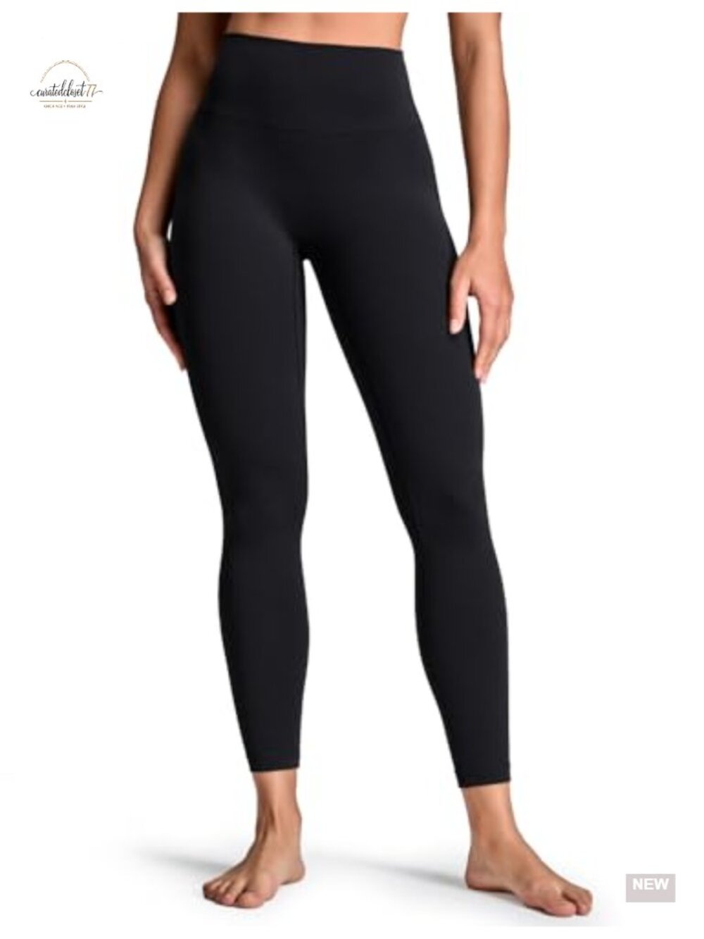 No Front Seam Yoga Leggings High Rise 25" Inseam Nylon Blend